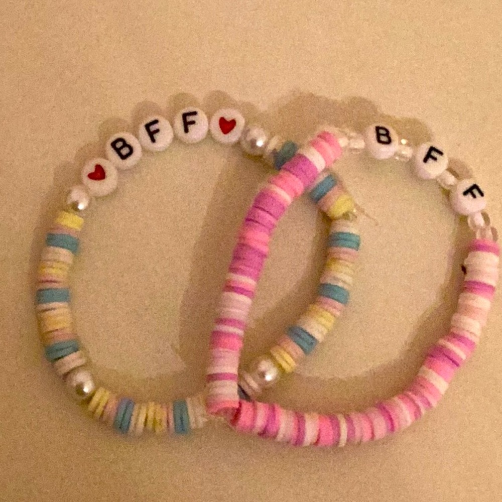 Clay bead, BFF, bracelets